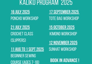 Sewing Workshops at Kaliko - 2025 Programme