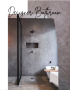 Minimalist Bathroom Design with CemCote Dark Grey