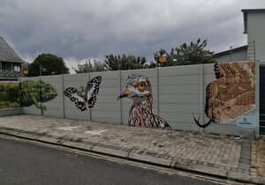 New Gansbaai Mural at 44 De Villiers Street by BJ