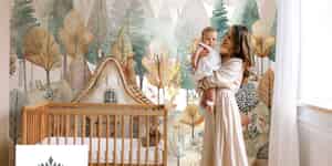 Pink wallpaper fir girls bedroom