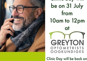 Clinic Day Rescheduled to Thursday, 31 July 2025