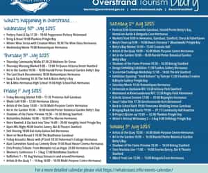 Whale Coast Weekend Events: 30 July - 3 August 2025