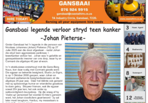 Gans-Berg News - 1 August 2025 Edition