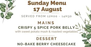17 August 2025: Sunday Lunch