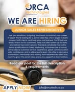 We’re Hiring: Junior Sales Representative