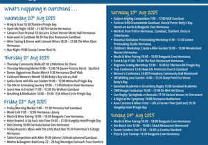 Whale Coast Weekend Events: 20 - 24 August 2025