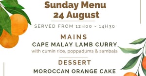 24 August 2025: Sunday Lunch