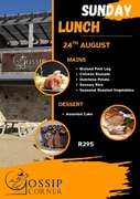 Sunday Lunch at Gossip Corner - 24 August 2025