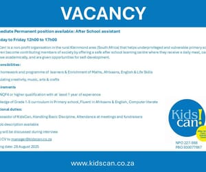 Afternoon Assistant Job Vacancy at Kidscan!