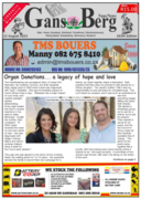 Gans-Berg Nuus / News - 22 Augustus 2025 Edition