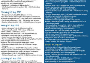 Whale Coast Weekend Events: 27 - 31 August 2025