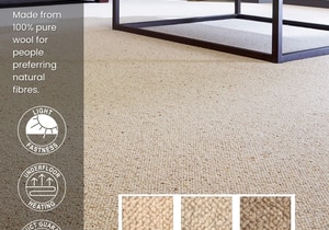 Experience Natural Luxury with 100% Wool Berber Carpet