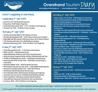 Overstrand Tourism Diary: 3 – 7 September 2025