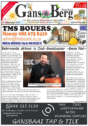 Gans-Berg Nuus / News - 12 September 2025 Edition