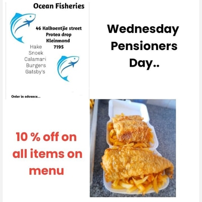 10% Pensioners Discount Every Wednesday