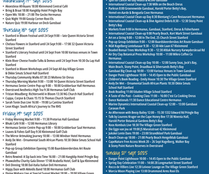 Overstrand Tourism Diary: 17 - 21 September 2025