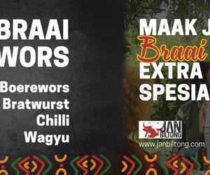 Heerlike Braaiwors en Biltong vir Braaidag!