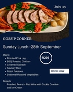 28 September 2025: Sunday Lunch at Gossip Corner!