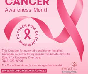 R250 Donation per Aircon Installed for Breast Cancer Awareness Month