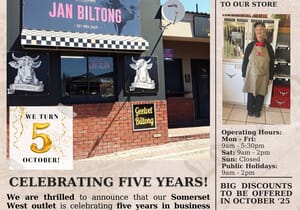 Jan Biltong Somerset West Celebrates 5th Anniversary