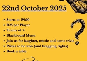 22 October 2025: Quiz Night