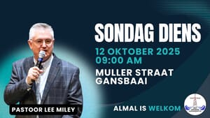 Pastoor Lee Miley bedien hierdie Sondag by ons!