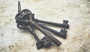 A Key on a Dirt Road