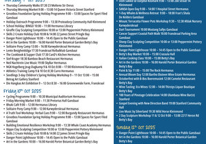 Overstrand Tourism Diary: 8 - 12 October 2025