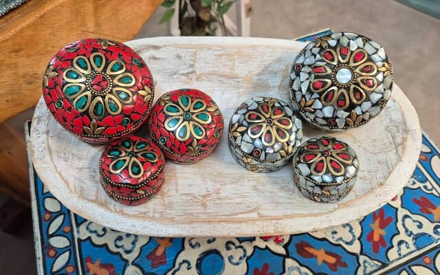 Indian style jewelery boxes, different sizes