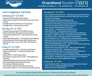 Overstrand Tourism Diary: 22 - 26 October 2025