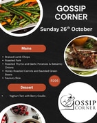 Sunday Lunch with a View at Gossip Corner