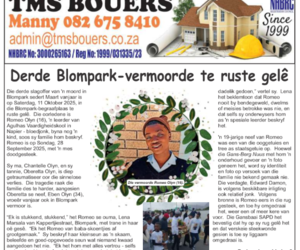 Gans-Berg Nuus | 24 October 2025 - Summary