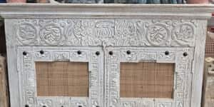 unique wooden cabinet at koekeloer