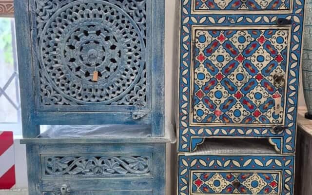unique wooden cabinet at koekeloer