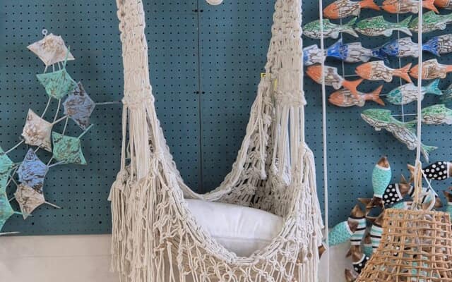 Macramé Hanging Chairs at Koekeloer