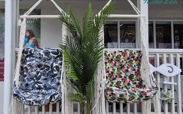 Macramé Hanging Chairs at Koekeloer