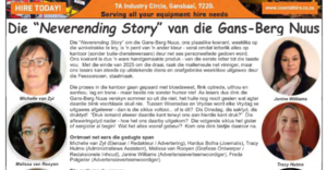 Gans-Berg Newspaper - 7 November 2025 Edition