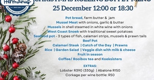 DE VETTE MOSSEL HERMANUS - CHRISTMAS MENU!