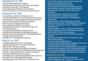 Overstrand Tourism Diary: 19 - 23 November 2025