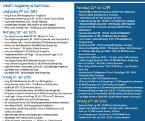 Overstrand Tourism Diary: 19 - 23 November 2025