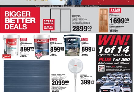 MONTH-END MEGA SPECIALS AT BUILD IT CALEDON!