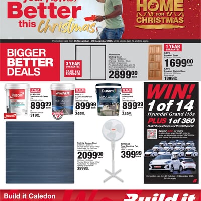 MONTH-END MEGA SPECIALS AT BUILD IT CALEDON!