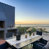 Outside Braai Area with Sea View - Walker Bay Villa - Xplorio™ Gansbaai