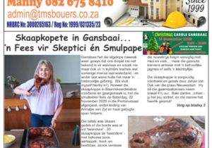 Gans-Berg Nuus / News - 28 November 2025 Edition