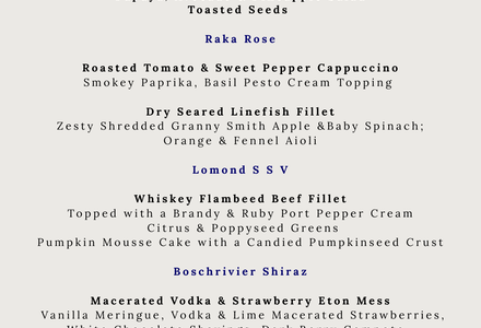 Benguela New Year's Eve Celebration Dinner