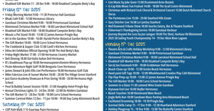 Overstrand Tourism Diary: 10 - 16 December 2025