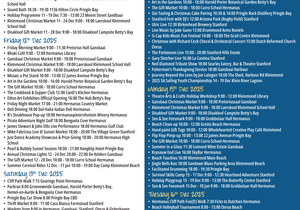 Overstrand Tourism Diary: 10 - 16 December 2025