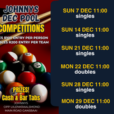 POOL COMPETITIONS! - Johnny's - Xplorio™ Gansbaai