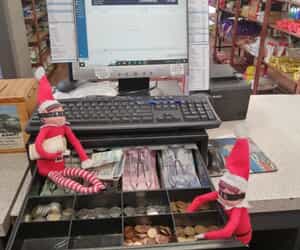 Two Very Naughty Elfies Are in Town!