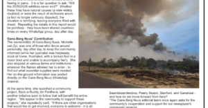 Gans-Berg Nuus - 16 January 2026